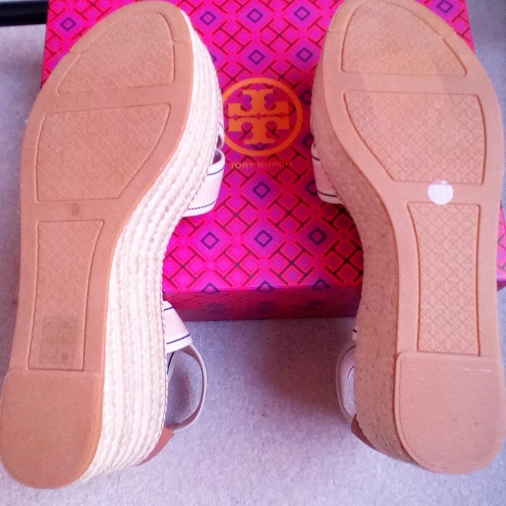 Tory Burch Frieda Platform Espadrille Sandals NEW - Picture 9 of 10